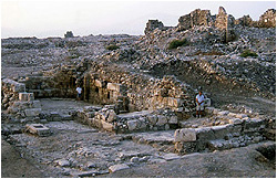 the church at close of excavation